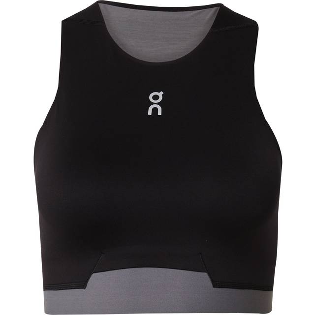 On Train 2 in 1 Crop Top in Black - Black. Size L (also in ). (L)