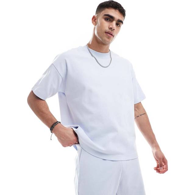 New Look Men's Light Blue Relaxed Boxy T-Shirt - XL