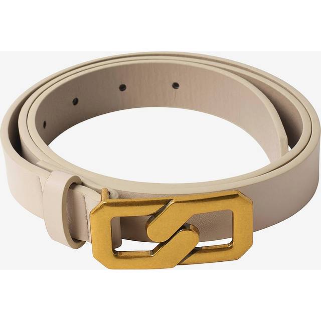 Gina Tricot - Bälte Chain Bucle Belt - Vit