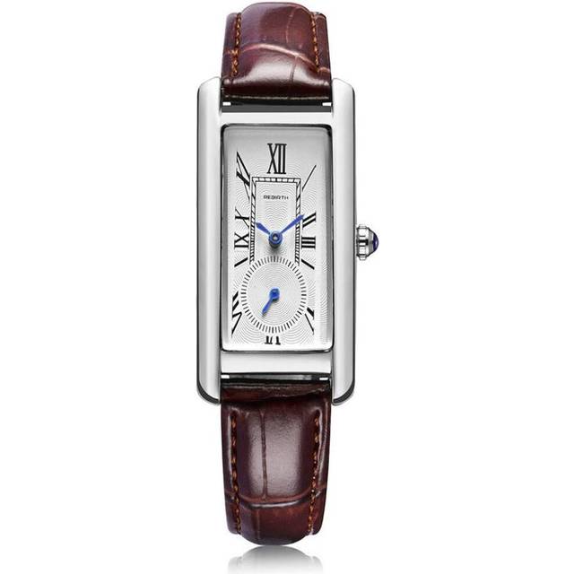 Square Women Leather Quartz Watch