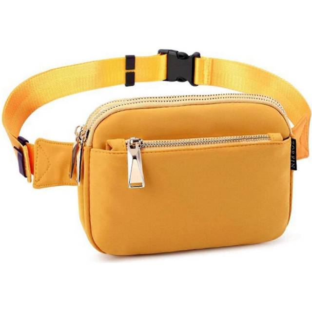 (Yellow, One size) 2025 New Fanny Packs for Women Men, Black Crossbody Fanny Pack, Belt Bag with Adjustable Strap, Fashion Waist Pack