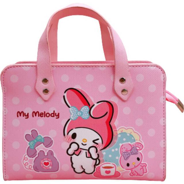(Pochacco) Sanrio Melody Cinnamoroll Kitty Handbag Crossbody Shoulder Bag School Travel