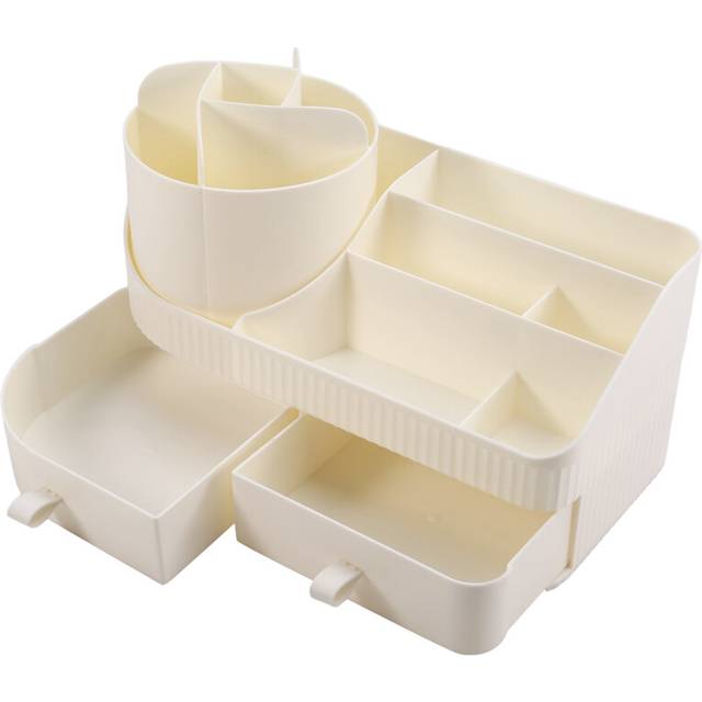 Cute Rotating Drawer Pen Holder Large Capacity Desktop Multi-Functional Storage RackPen