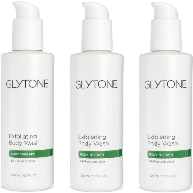 Glytone exfoliating body wash with 8.8 free acid value glycolic acid uk seller