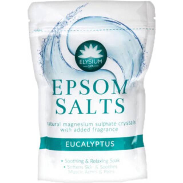1x 450g elysium epsom salts eucalyptus detox bath soak sleep relax musle relief