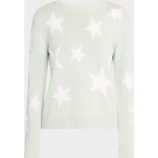 alice + olivia Andora Fuzzy Star Wool-Blend Pullover