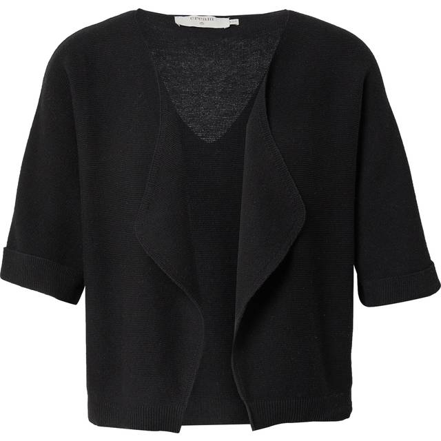 Sillar Loose Fit Knitted Bolero Plain - Black - XS/S