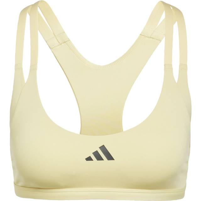 adidas Aeroimpact Luxe Training Light-Support Sports Bras Women yellow, size: M C-D