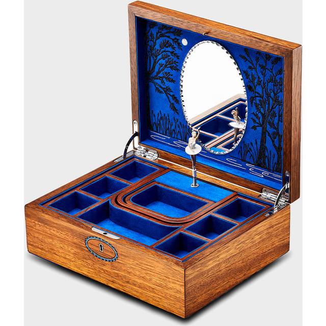 WOLF Ballet Walnut Musical Jewellery Box