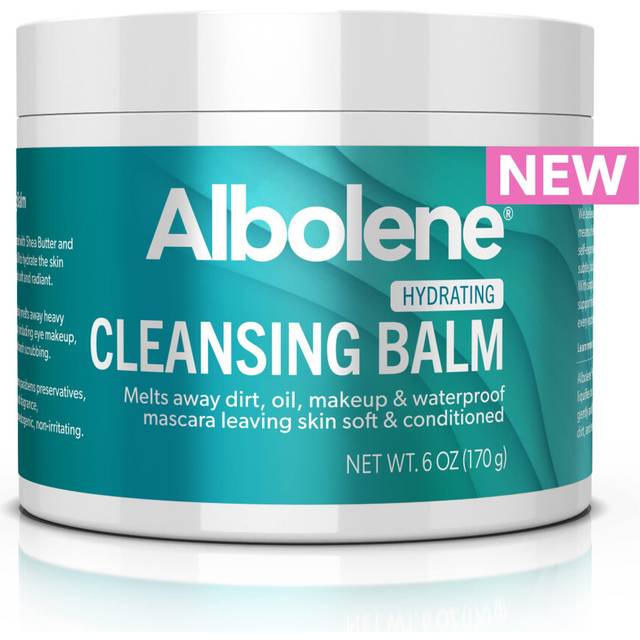Albolene Cleansing Balm  Hydrating Makeup Remover and Face Wash with Shea Butter and Jojoba Oil  6 fl oz  Packaging May Vary