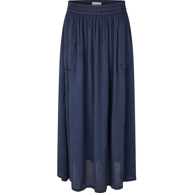Lollys Laundry Akanell Maxi Skirt Dam Maxikjolar Stl. L - Från Magasin - Dark Blue (L)