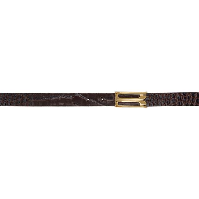 Victoria Beckham Brown Frame Belt - DARK BROWN - cm 80