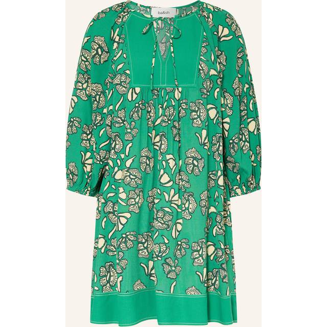 Amy Floral Mini Dress - GREEN - Add a touch of Parisian flair to your weekly edit with ba&sh, a brand built on the foundation of Barbara Boccara and Sharon Krief’s childhood friendship and passion for fashion. With a focus on providing staples for your everyday wardrobe that can transcend seasons, the label offers everything from basics to outerwear and occasionwear, all finished with intricate details and brimming with a lively, joyful elegance.