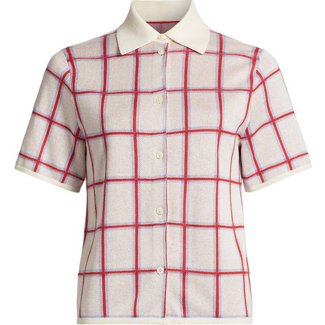 Picnic Plaid Button-Front Shirt - Natural - Medium