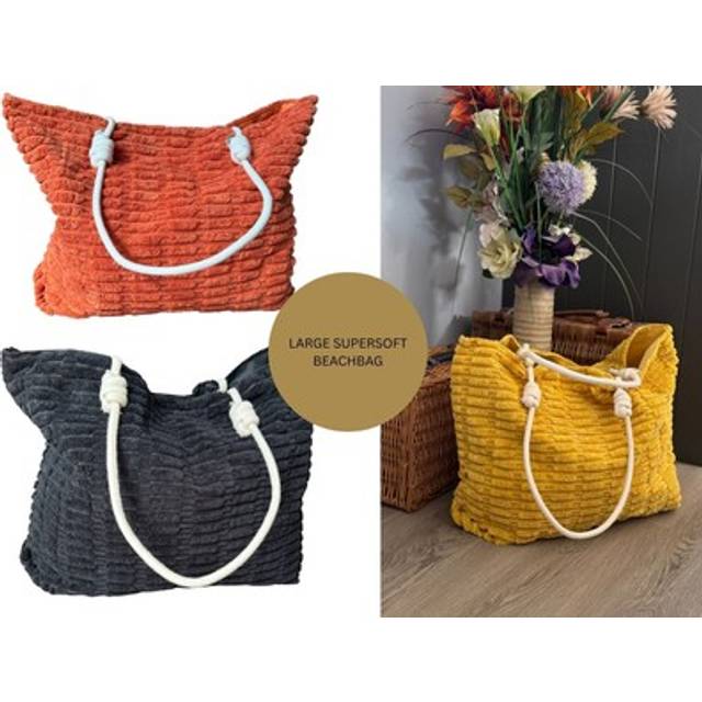 (Black) Extra Large Beach Holiday Tote Bag