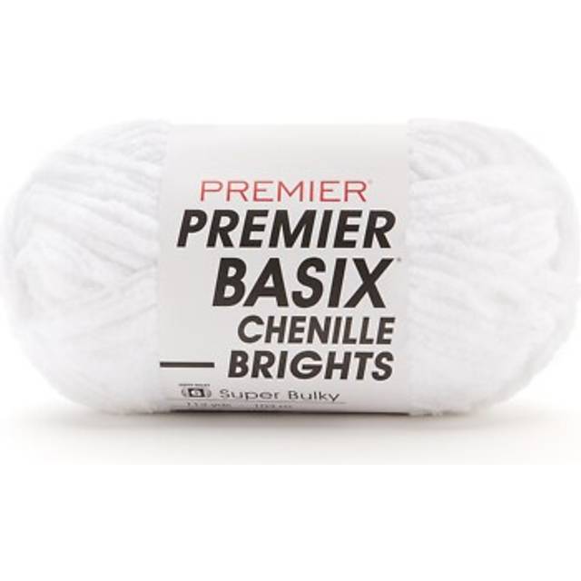Premier Basix Chenille Brights Yarn-White 2126-01