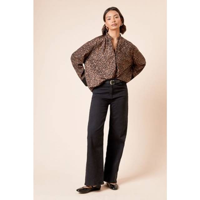 Dorothy Perkins Leopard Blouse Womens Smart Tops