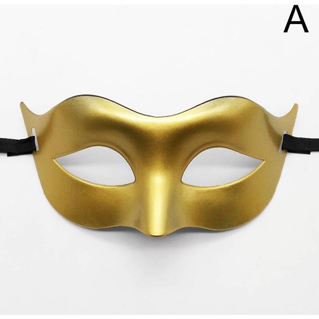 (A) 14 Styles Halloween Mask Half Face Adult Party Gentleman Masquerade Christmas