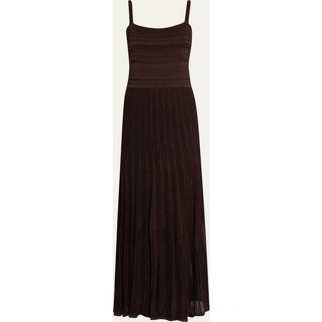 Lucky Metallic Tie Dress - Metallic Chocolate - 0P