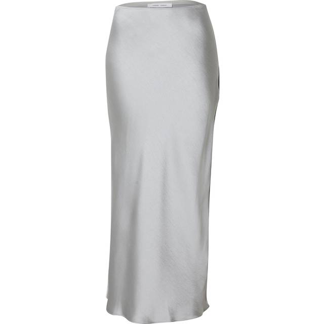 Samsøe Samsøe, Maxi Skirts, female, Gray, S, Elegant Satin Maxi Skirt