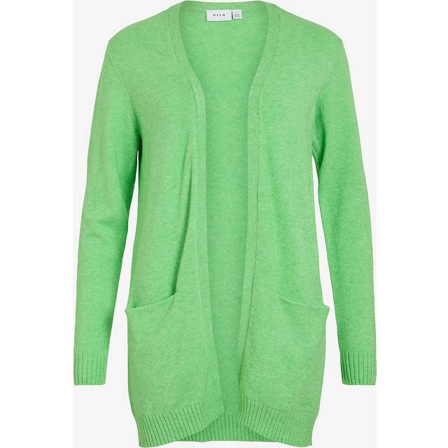 Vila - Cardigan viRil L/S Open Knit - Grön