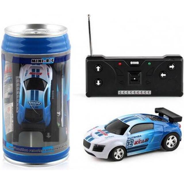 (Blue) 1:58 Mini Cans RC Car 2.4GHz Radio Remote Control Racing Drift Buggy Vehicle Toys RC Car Model For Children