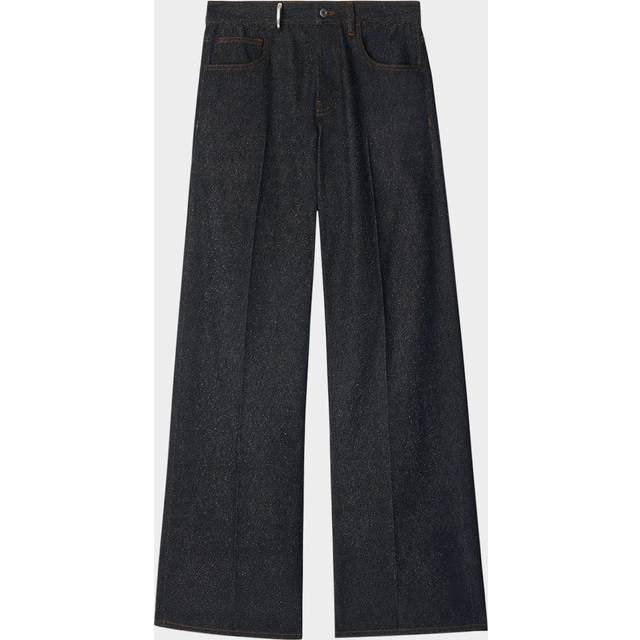Mid-Rise Wide-Leg Jeans - INDIGO - 28