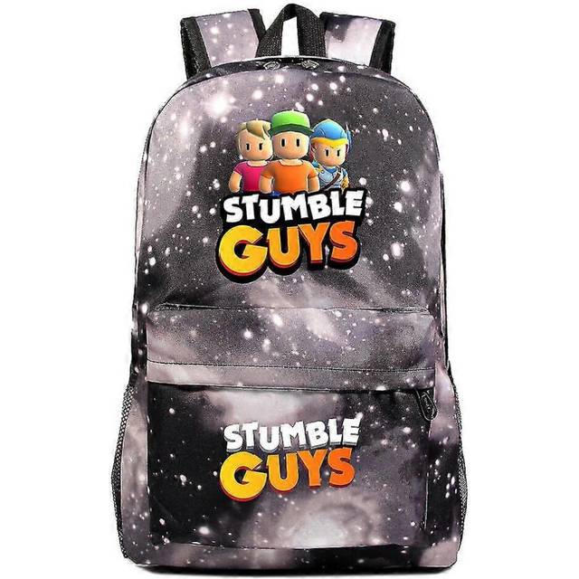 (7, One size) Stumble Guys Backpack For Teenage Boys And Girls - Impostor Rugzak School Bag With Adorable Pencil Case