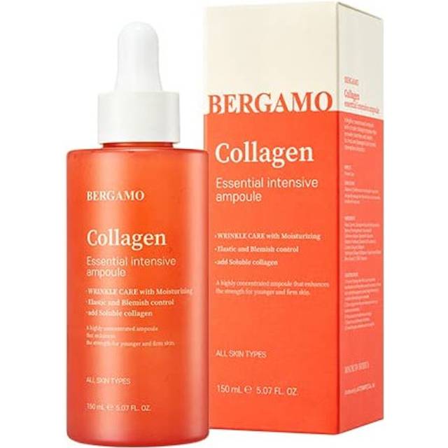 bergamo Essential Intensive Collagen Serum/Ampoule 5.07fl oz/150mL | Made in Korea K Beauty Korean Skin Care Wrinkle Care Skin Brightening