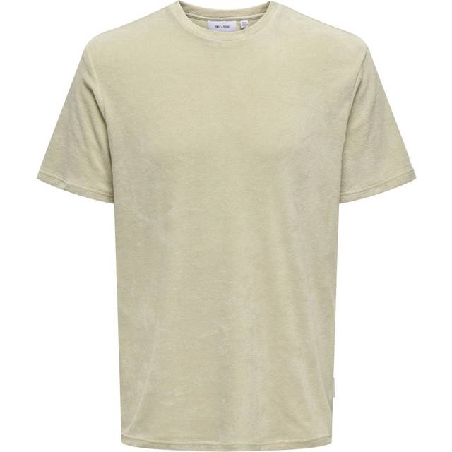 ONLY & SONS Onshellas Reg Frotte Ss Tee |Beige |L