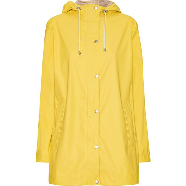 ILSE JACOBSEN Short Rain Jacket Dam Regnjackor Stl. 42 - Från Magasin - Lemon Drop (42)