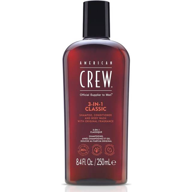 American Crew Shampoo Conditioner  Body Wash for Men 3in1 84 Fl Oz