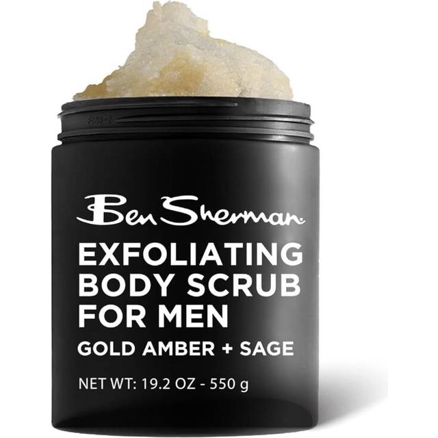 Ben Sherman Exfoliating Body Scrub For Men with Shea Butter Vitamin A and C Moisturizing Hydrating Body Scrub for Healthy Skin