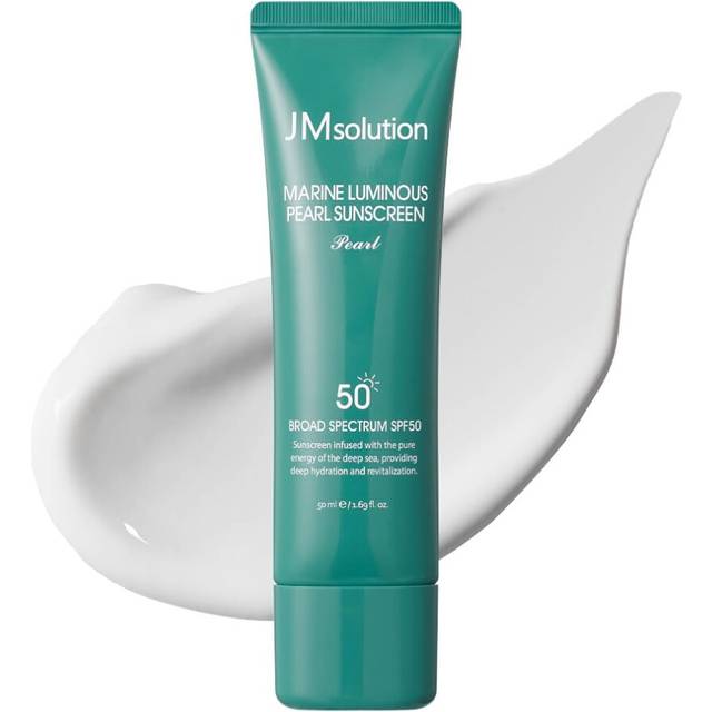 JMsolution Marine Luminous Pearl Sunscreen SPF50 Broad Spectrum UV Protection  Moisturizing & Lightweight  No White Cast  1.69 fl oz