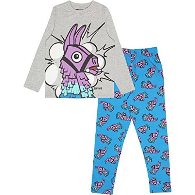 Long Sleeve Loot Llama Pyjamas - Blue - 8-9 Years