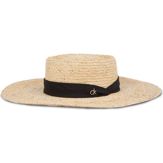 Straw Sun Hat - Grey - One Size