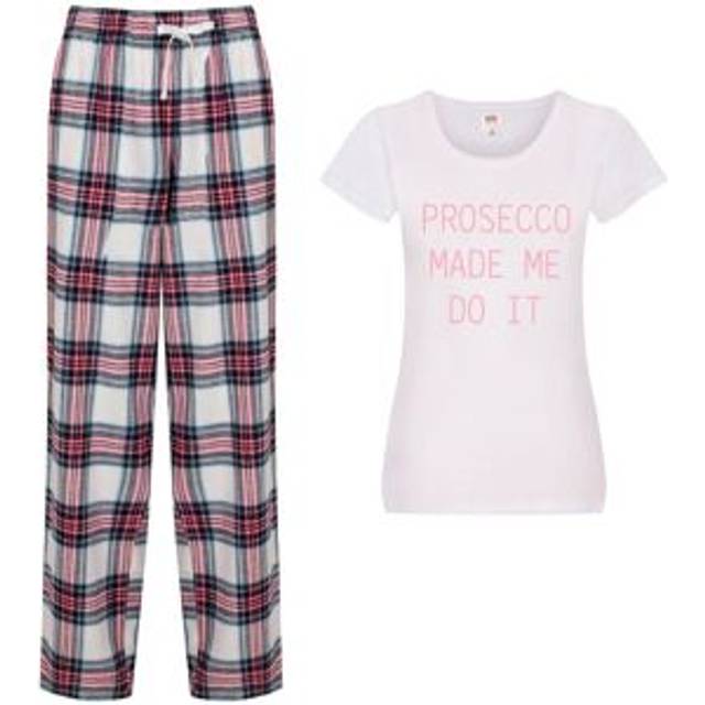 Prosecco Made Me Do It Pyjama Set - Pink - XS