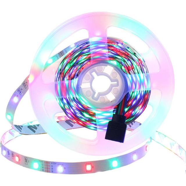 (EU Plug, 5M) 5/10/15/20M RGB LED Light Strip with 40Key Remote Control Cuttable Party Christmas 60LED/1M