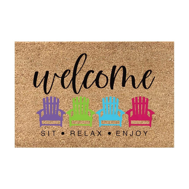 Summer Door Mats Outside Funny Cute Doormats for Outdoor and Indoor Uses Floor L