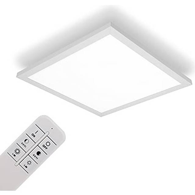 IMPTS LED Ceiling Light Panel Dimmable 30 x 30 cm, 18 W Extra Flat Ceiling Panel Lamp, Indirect Ceiling Lighting, Colour Temperature Adjustable with