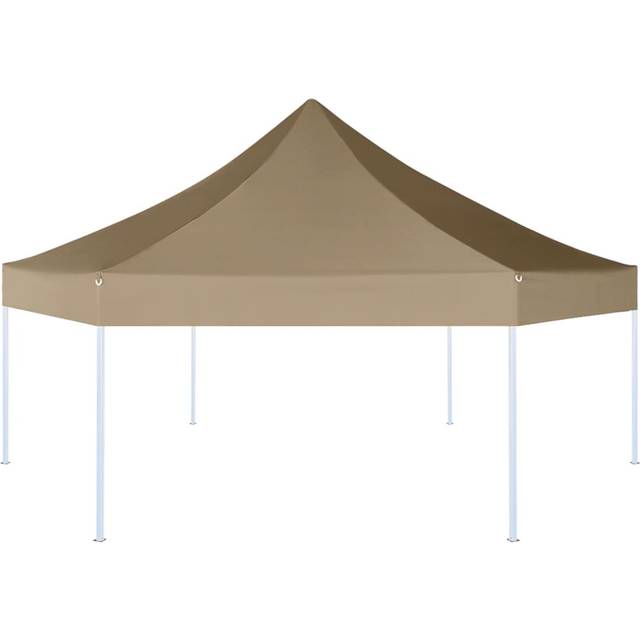 Kinch 3.1m x 3.6m Steel Foldable Pop Up Gazebo - Taupe (360cm W X 310cm D X 310cm H)