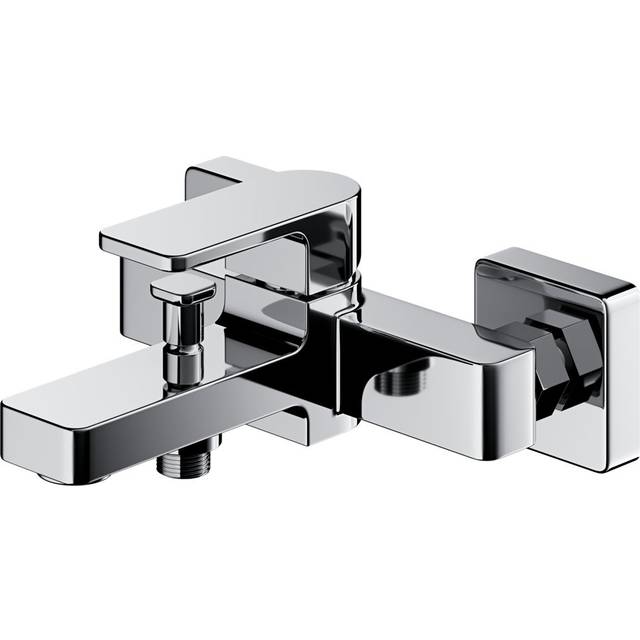 Dhiraj Wall Mounted Bath Shower Mixer - Chrome (18.4cm)