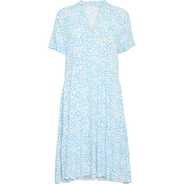 Saint Tropez Eda Animal Print Dress, Ethereal Blue