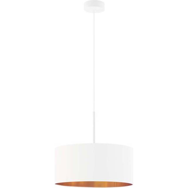 Surber 1-Light Drum Pendant - White (120cm H X 30cm W X 30cm D)