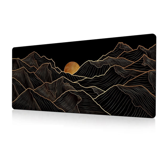 Big Mouse Pad Gaming Desk Long Computer Keyboard Mat Mousepad with Non-Slip Base and Stitched Edge