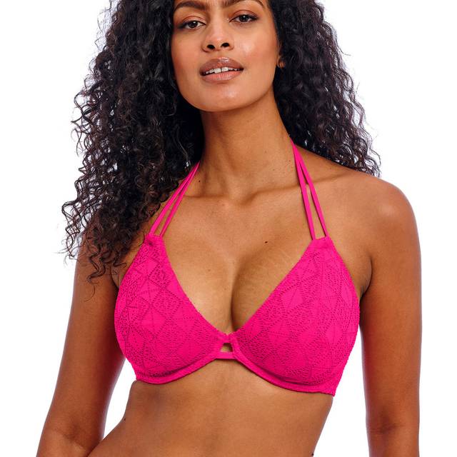Nomad Nights Halterneck Bikini Top - Pink - 34FF