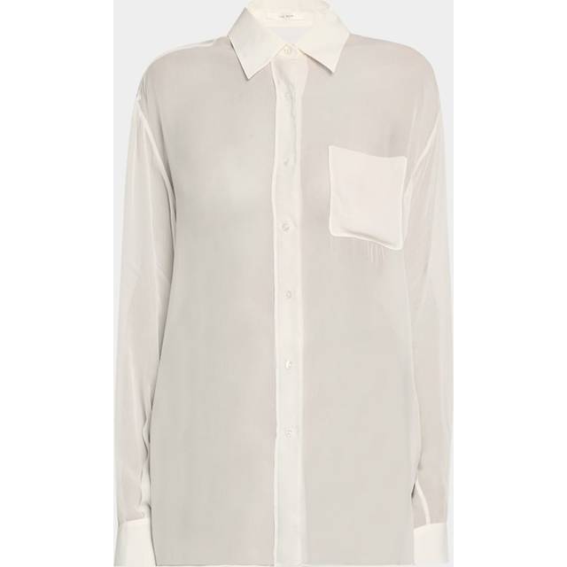 Nesson Sheer Oversized Shirt - WHITE - 12