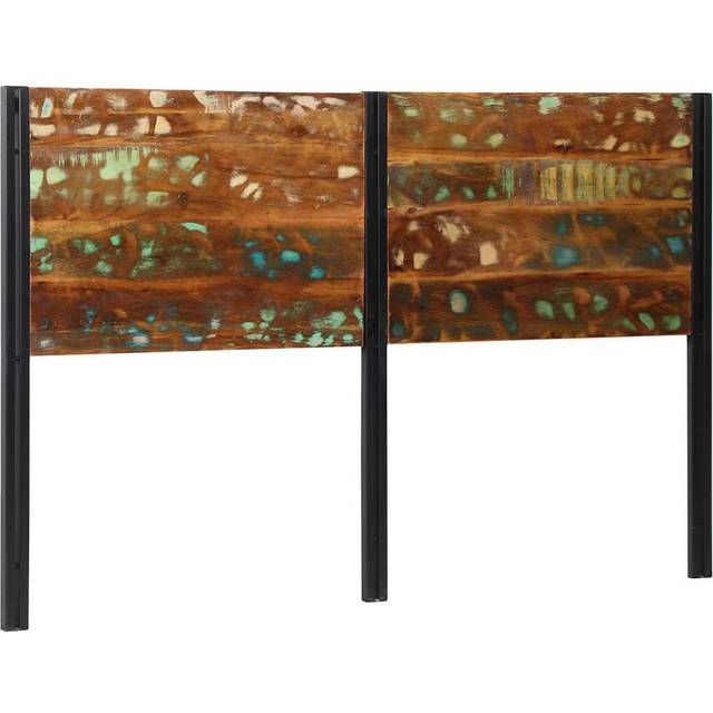 Headboard Solid Wood Reclaimed And Iron - Natural (100cm H x 160cm W x 2cm D)