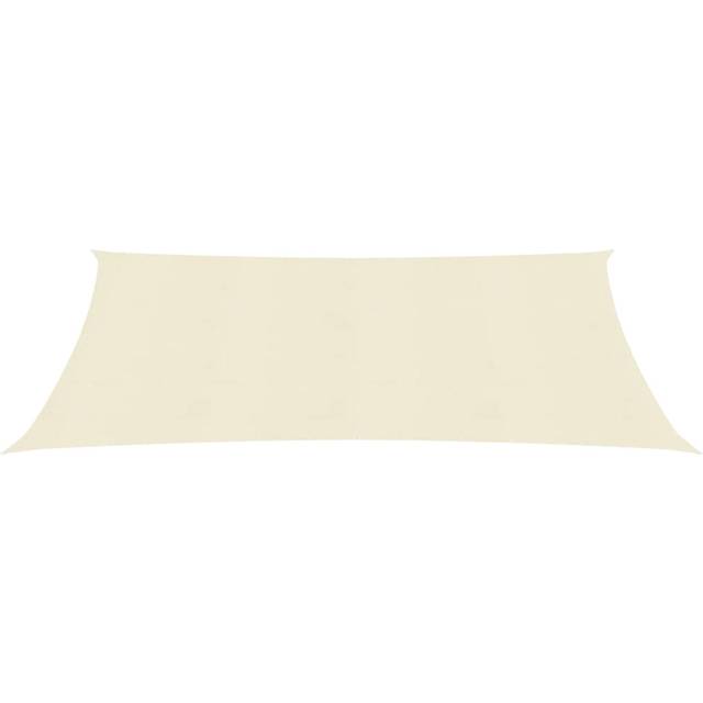 Attalus 2.5m x 4.5m Rectangular Shade Sail - Cream (6m x 8m)