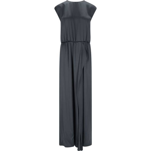 Giorgio Armani Silk Maxi Dress - Gray - 42 IT